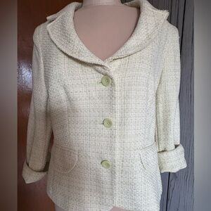 Jones NY Spring suit jacket with 3/4 sleeves in size 8
